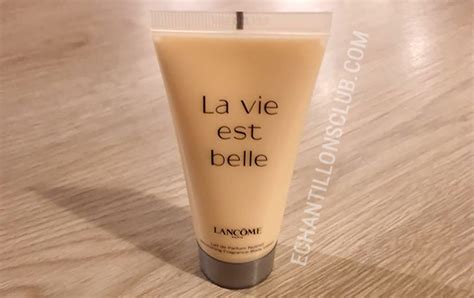 lait pour le corps la vie est belle